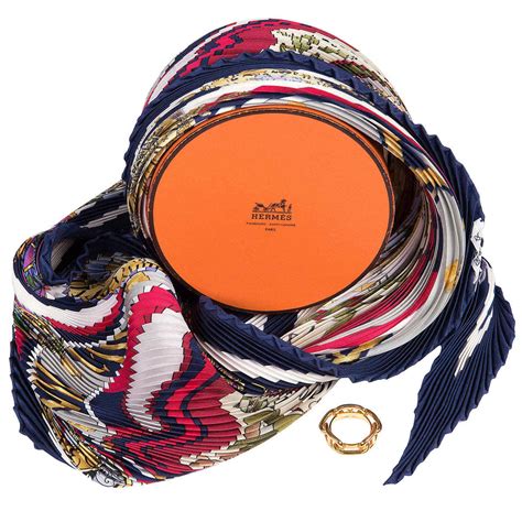 hermes jumbo scarf ring|hermes pleated scarf.